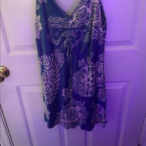 Blue Zara Paisley Dress